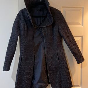 Black lightweight to the knee dressy jacket